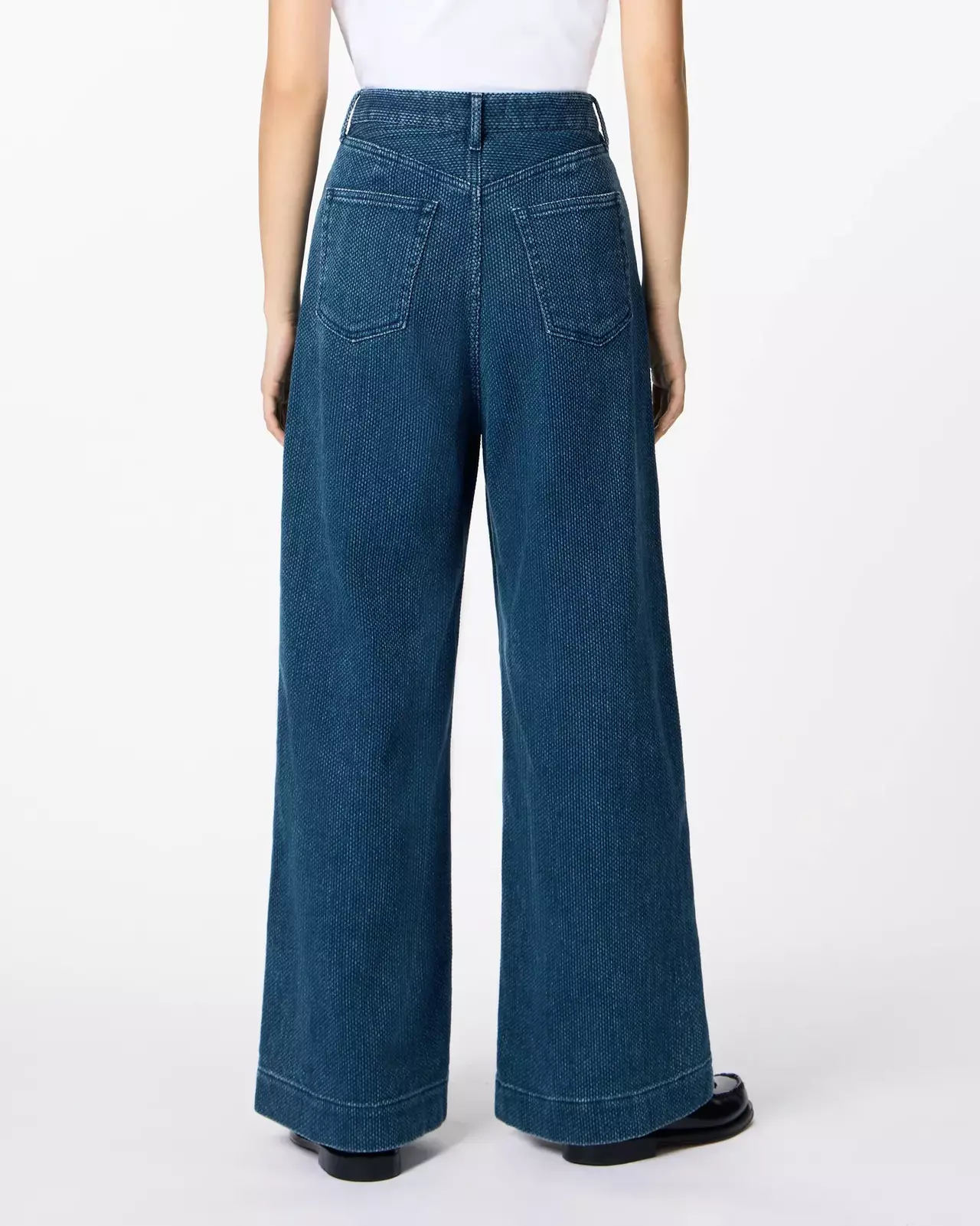 WOMEN | Sashiko Loose Pants Dark Indigo,DARK INDIGO, large image number 2