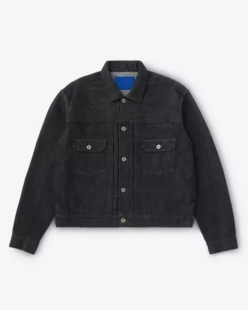 MEN | Light Type 2 Denim Jacket 9oz Black,BLACK, large image number 4