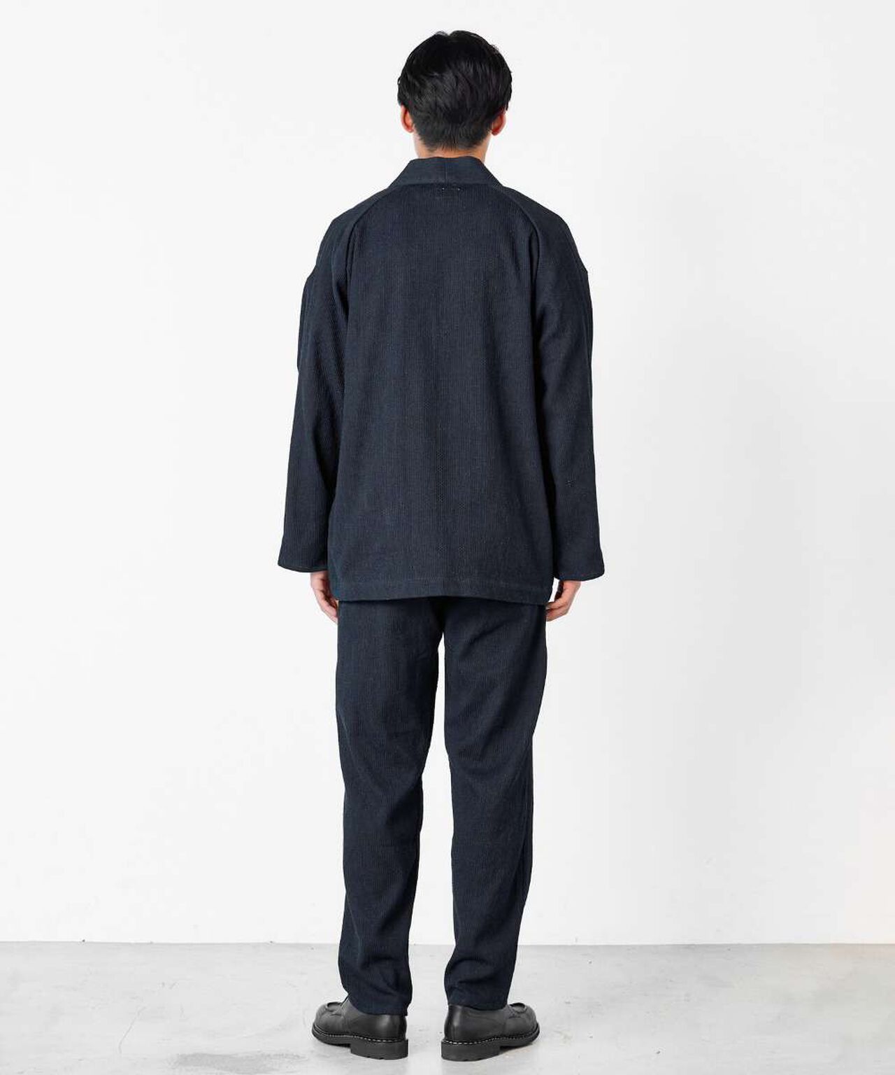 Sashiko Wide Tapered Pants,INDIGO, large image number 4