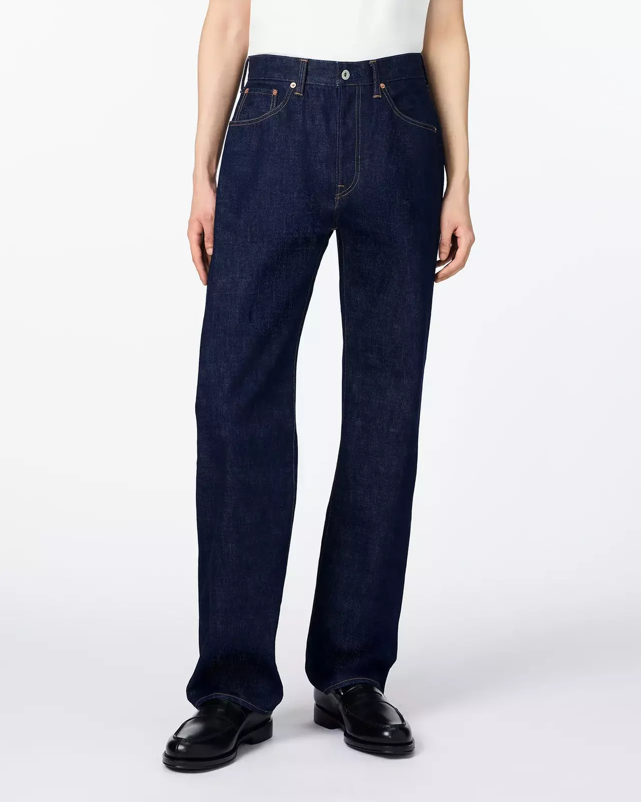 MEN | Selvedge Wide Jeans 16oz,INDIGO, large image number 0