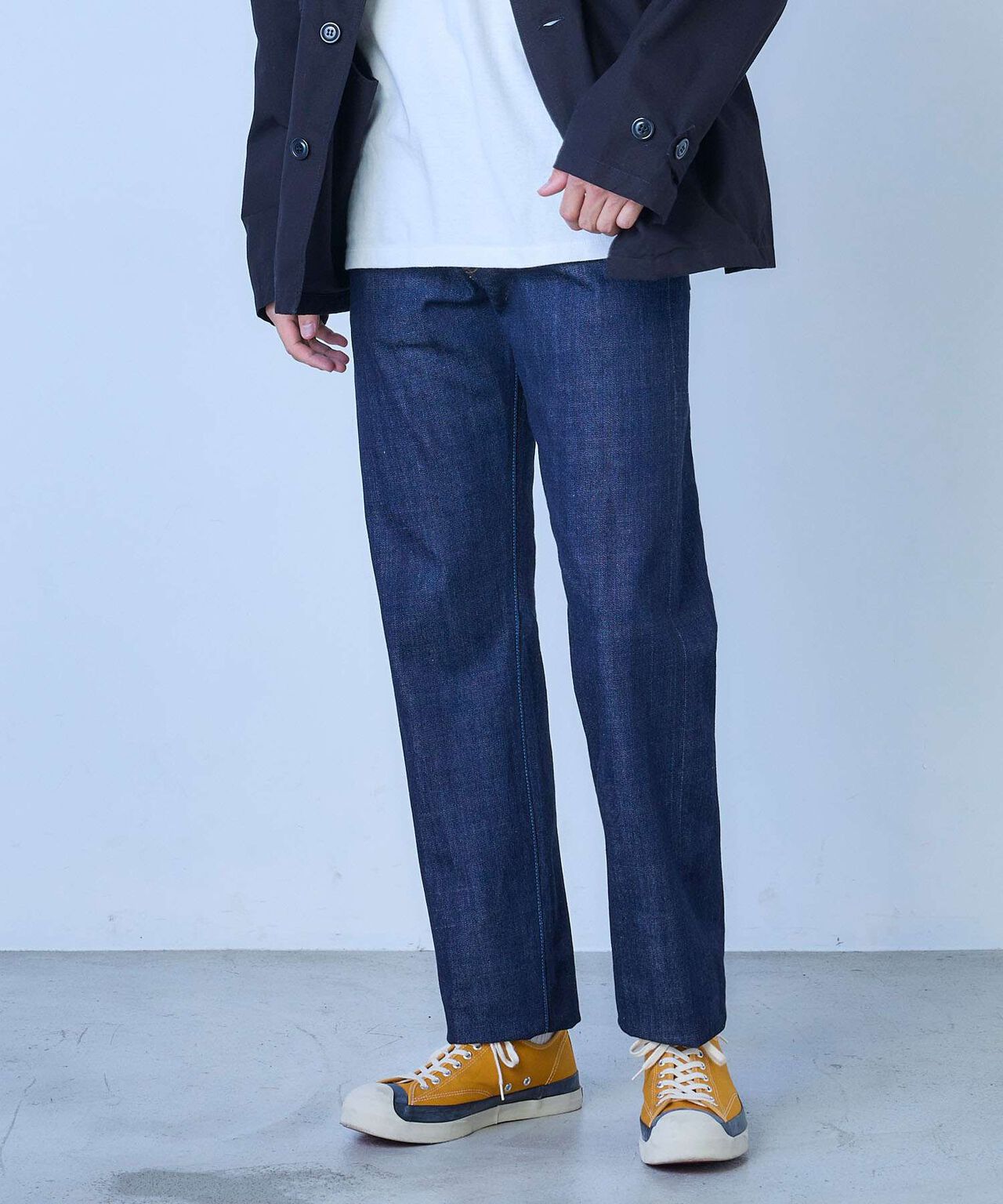 [ ONLINE EXCLUSIVE ] J455 13.5oz Suvin Gold Cotton Classic Straight Selvedge Jeans,INDIGO, large image number 3