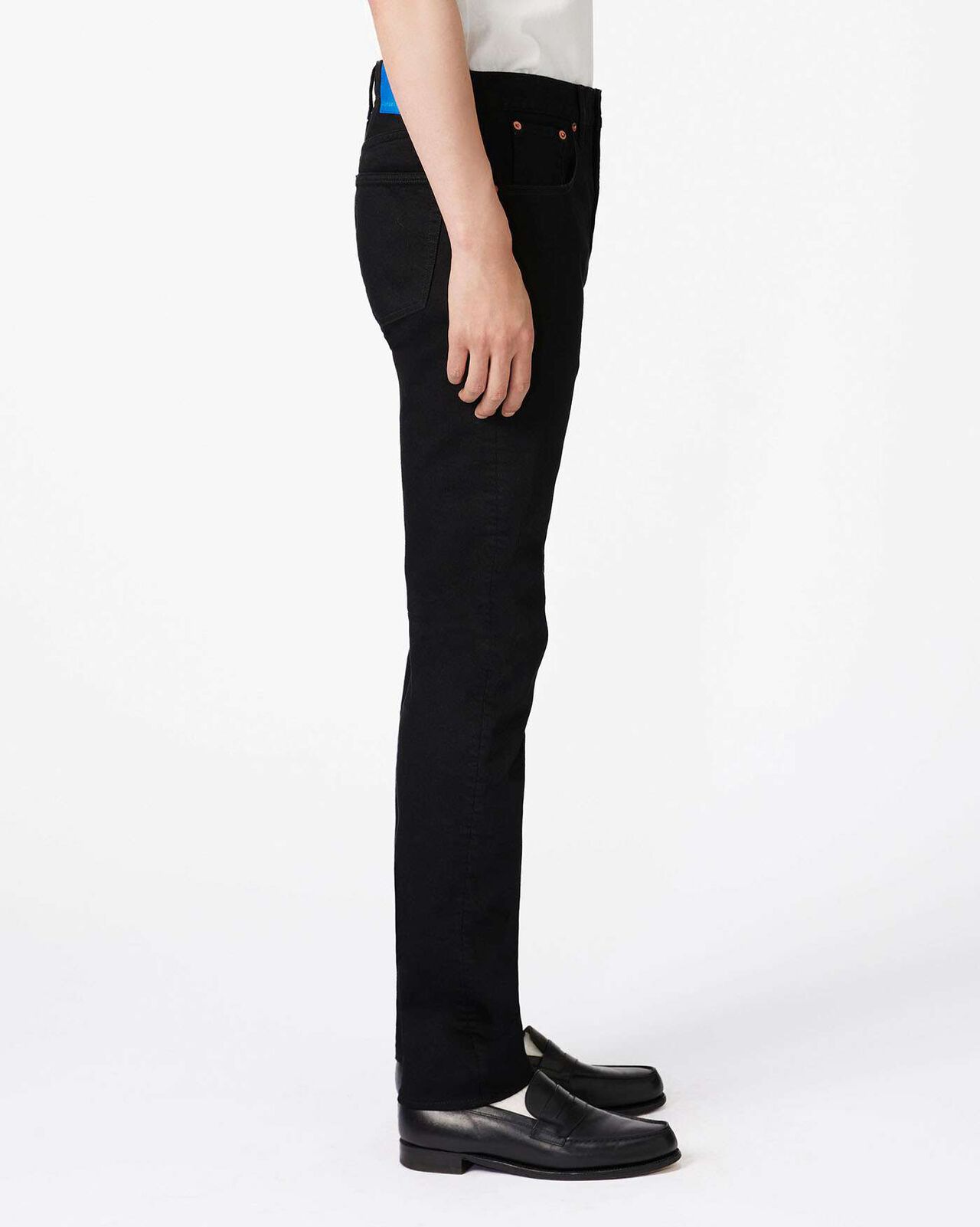 Stretch Slim Jeans 12oz,BLACK, large image number 1