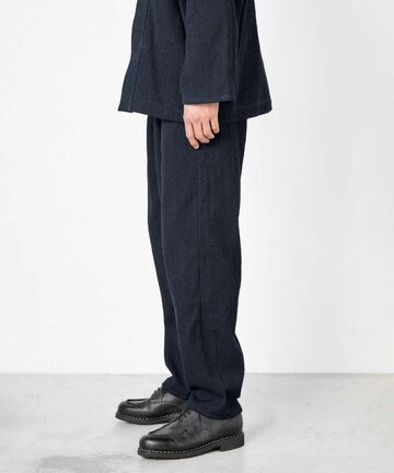 Sashiko Wide Tapered Pants,INDIGO, small image number 1