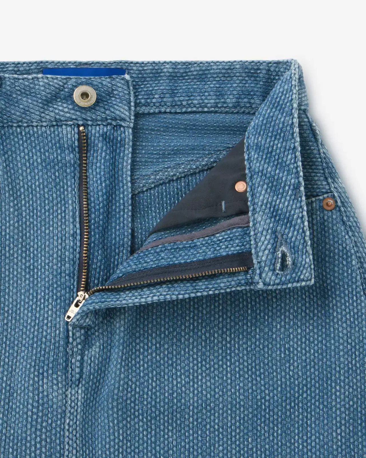 WOMEN | Sashiko Skirt,MEDIUM INDIGO, large image number 4