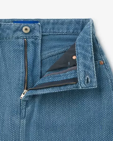 WOMEN | Sashiko Skirt,MEDIUM INDIGO, large image number 4