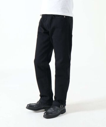 J414 14oz Black Classic Straight Selvedge Jeans,BLACK, small image number 2