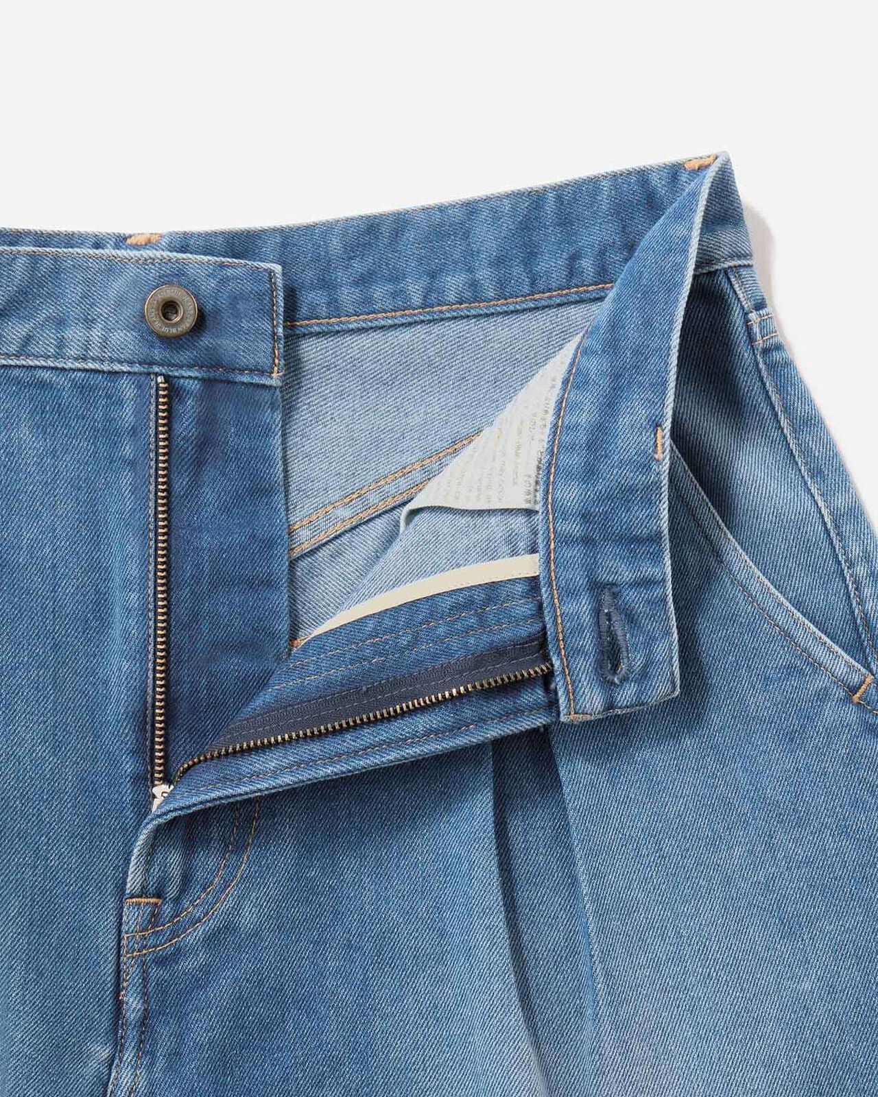 MEN | Light Tuck Shorts 9oz Medium Indigo,MEDIUM INDIGO, large image number 5