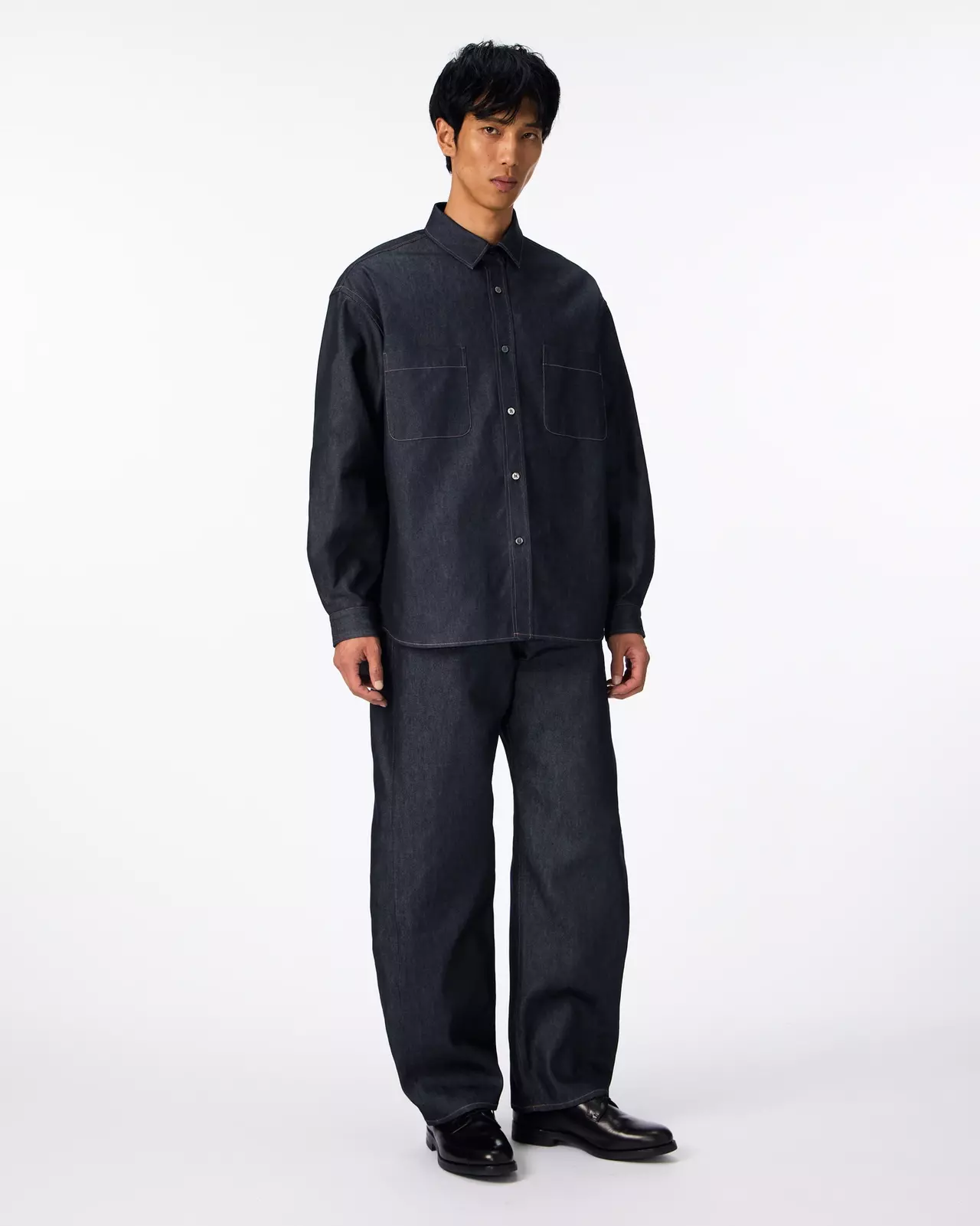 MEN | Light Denim Relax Shirt 7oz Rigid,RIGID, large image number 4
