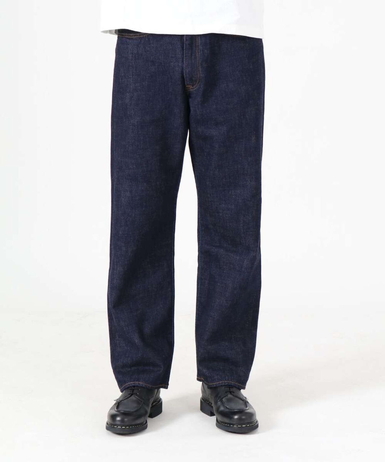 J504 12.5oz Africa Cotton Loose Selvedge Jeans,INDIGO, large image number 0