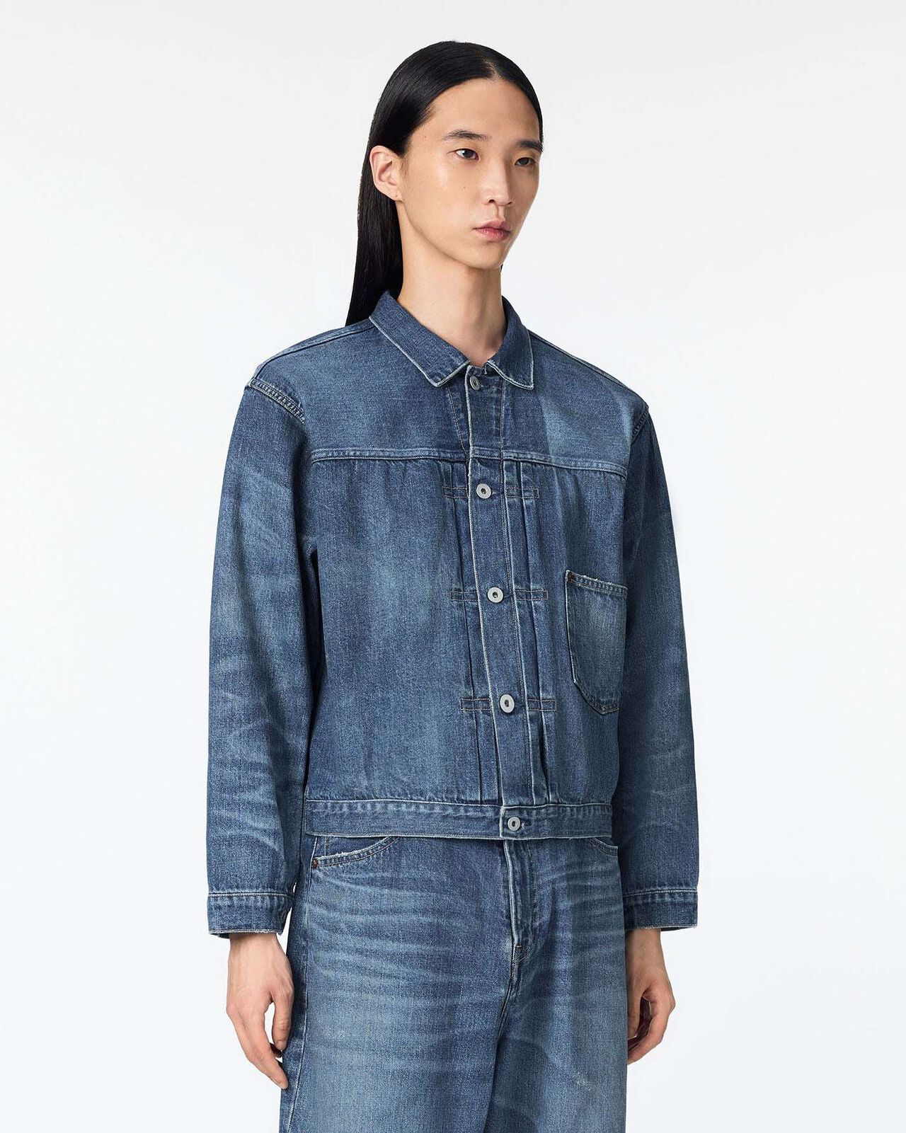 MEN | ReDESIGN Type 1 Denim Jacket 12oz Dark Indigo,DARK INDIGO, large image number 1
