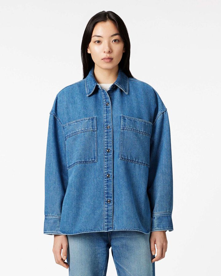 Light Denim Shirt 9oz,, medium