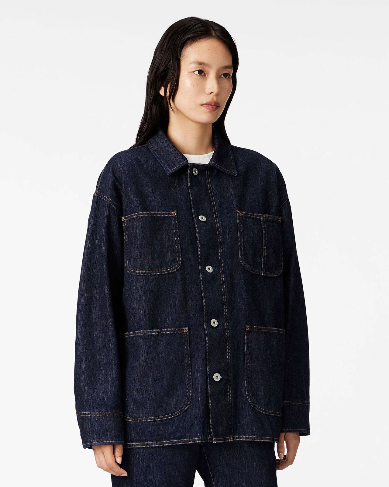 Selvedge Coveralls 12oz,INDIGO, large image number 1