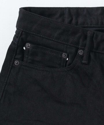 J414 14oz Black Classic Straight Selvedge Jeans,BLACK, small image number 11