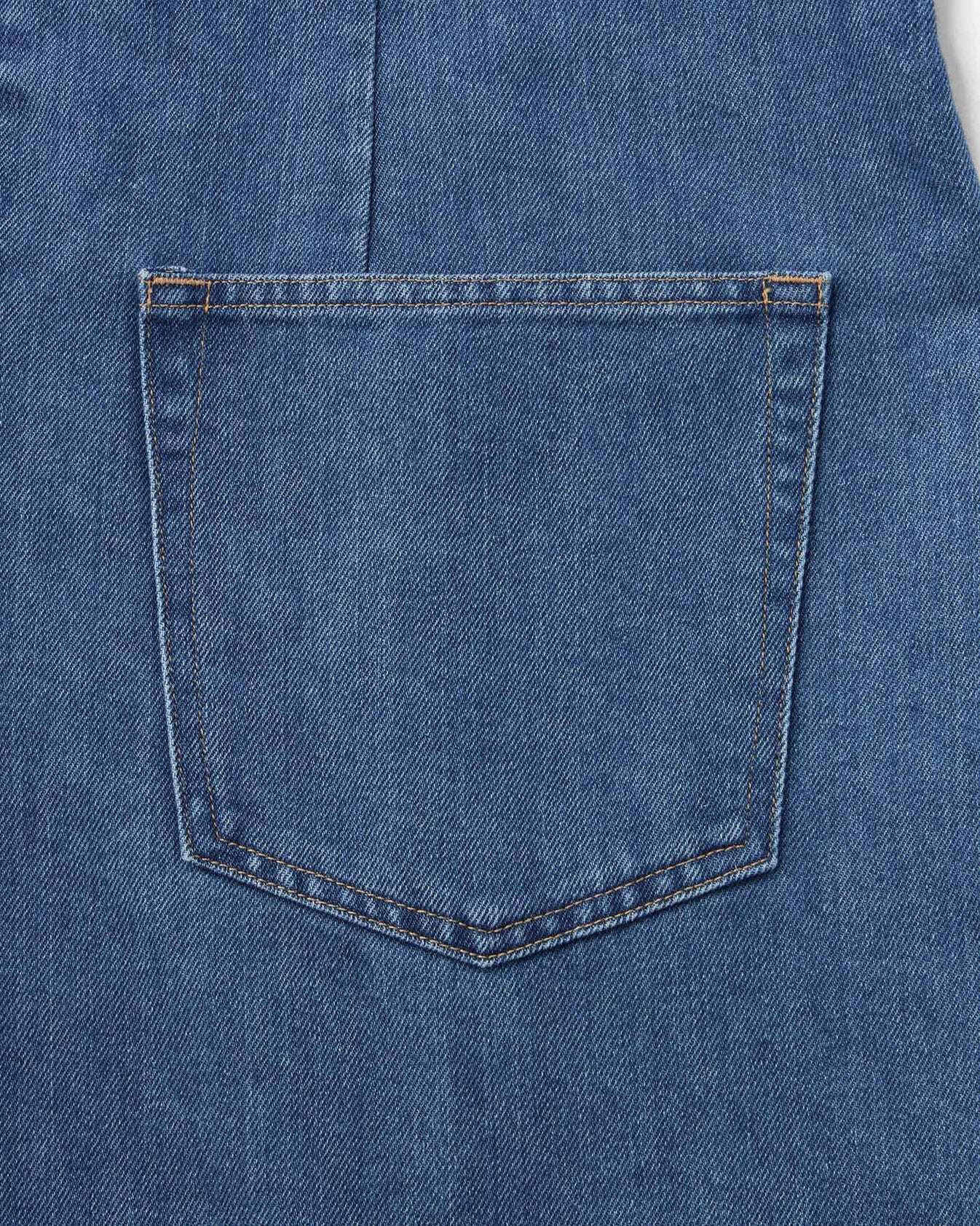 WOMEN | Light Denim Overalls 9oz Medium Indigo