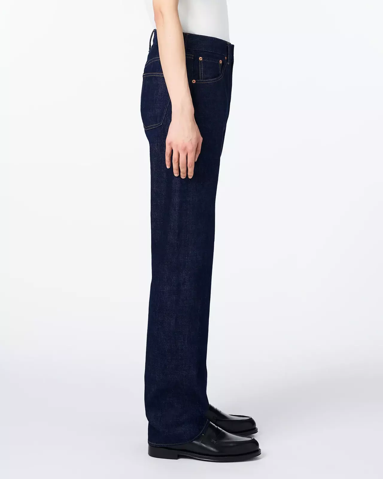 MEN | Selvedge Wide Jeans 16oz,INDIGO, large image number 1