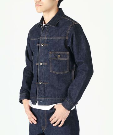 14.8oz Type 2 Denim Jacket,INDIGO, small image number 1