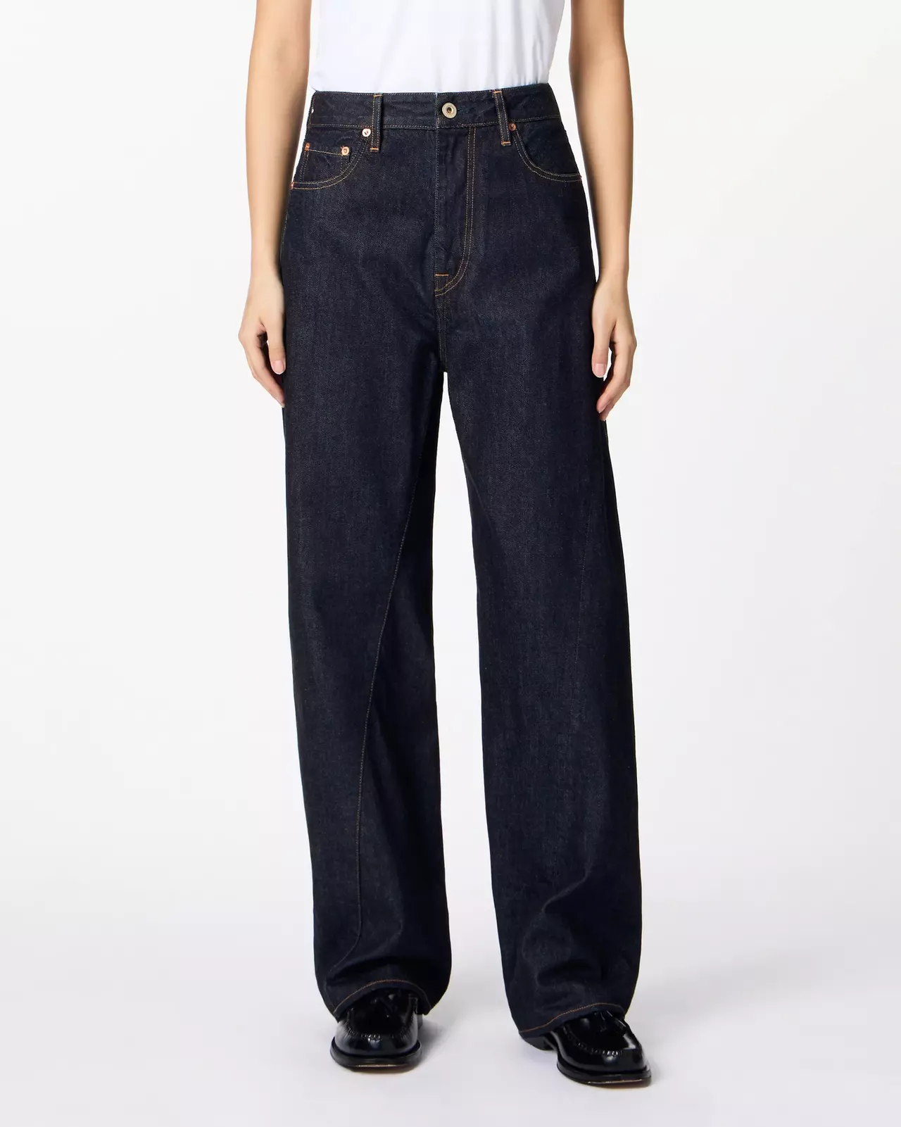 WOMEN | Skew Straight Jeans 11oz,INDIGO, large image number 0