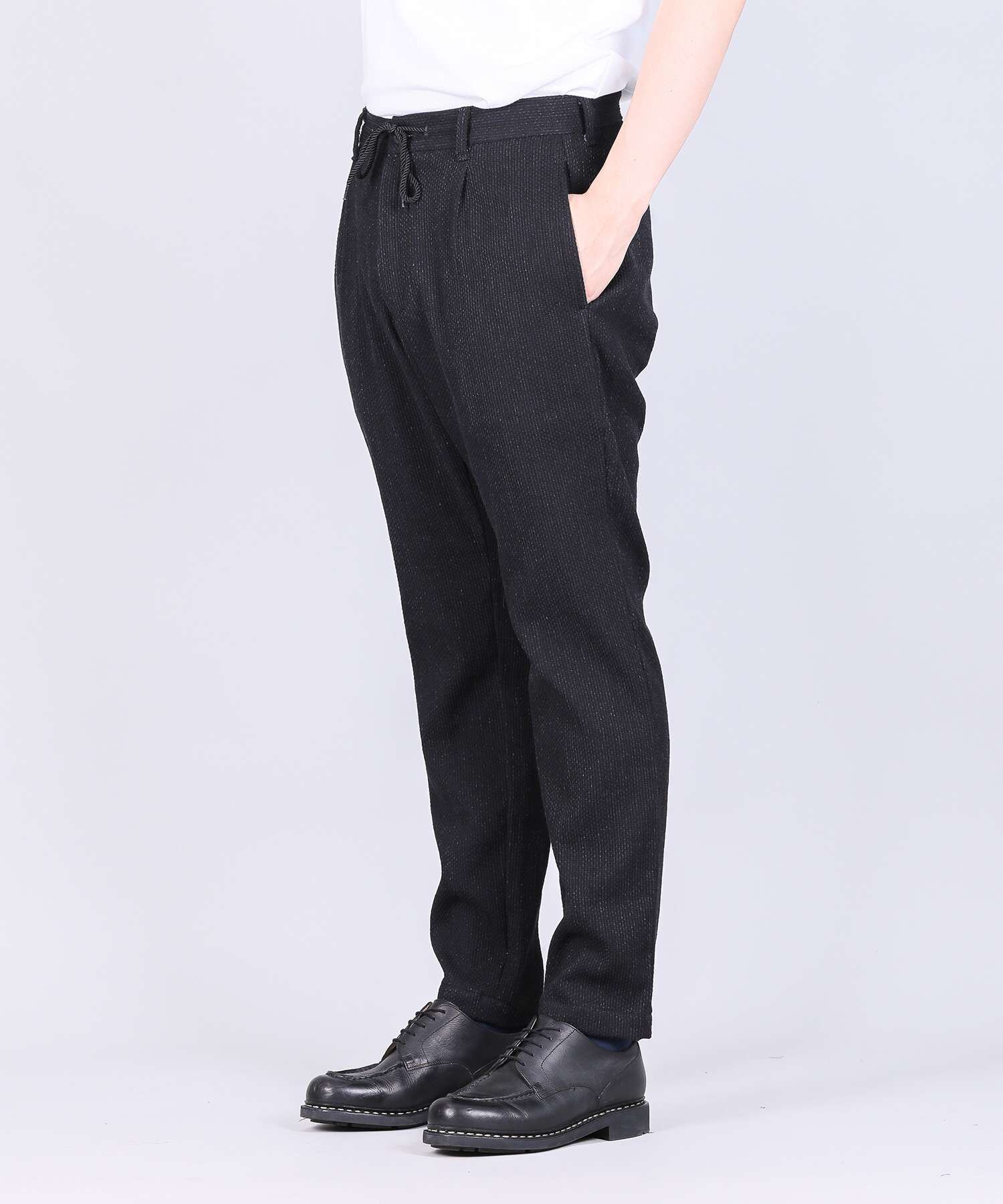 Sashiko Black Easy Tapered - 11oz Black Sashiko