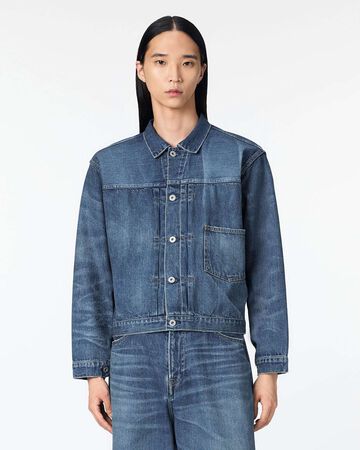 MEN | ReDESIGN Type 1 Denim Jacket 12oz Dark Indigo,DARK INDIGO, large image number 0