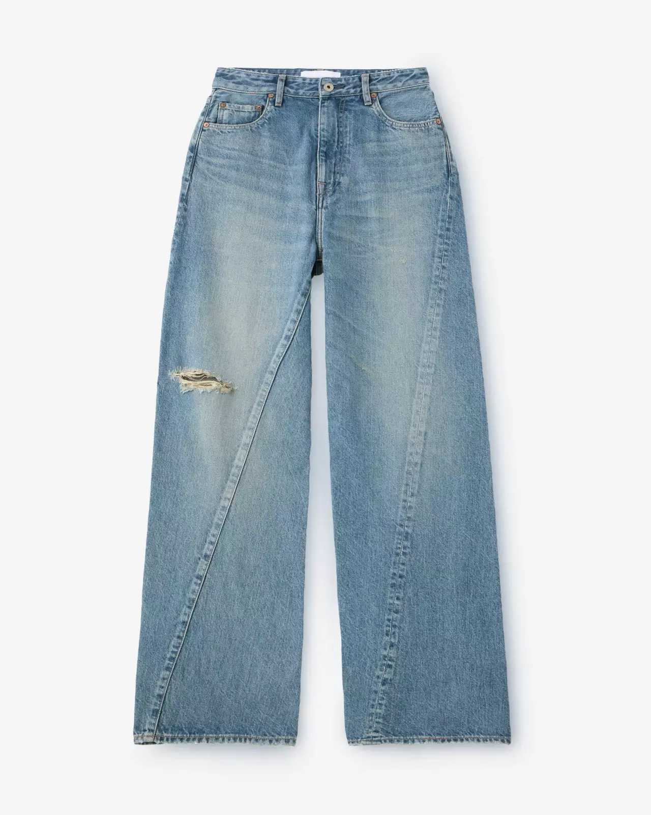 WOMEN | Skew Straight Jeans 11oz Medium Indigo,MEDIUM INDIGO, large image number 4
