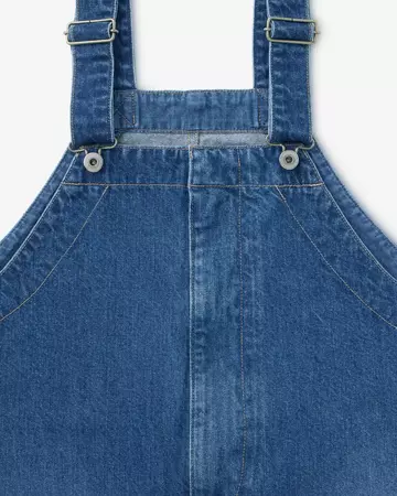 WOMEN | Denim Overalls 11oz Medium Indigo,MEDIUM INDIGO, large image number 5