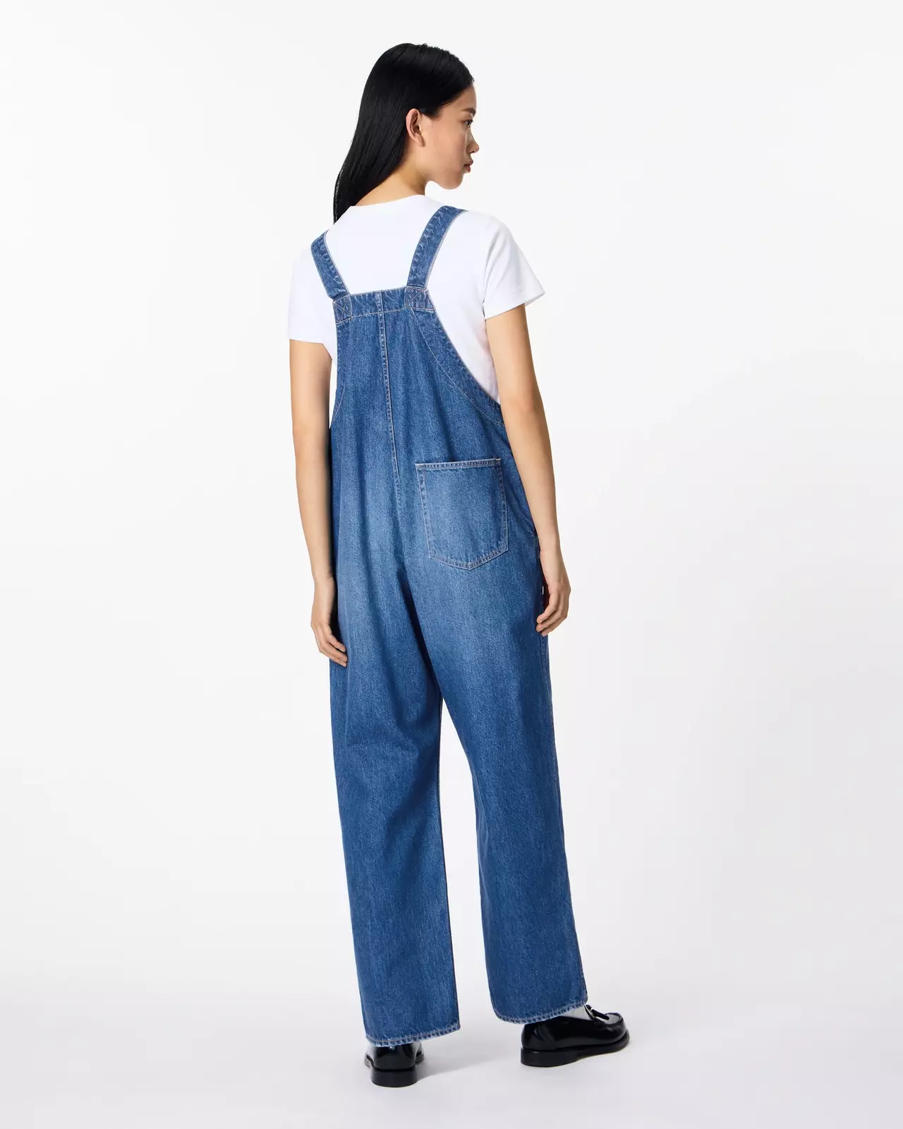 WOMEN | Denim Overalls 11oz Medium Indigo,MEDIUM INDIGO, large image number 2