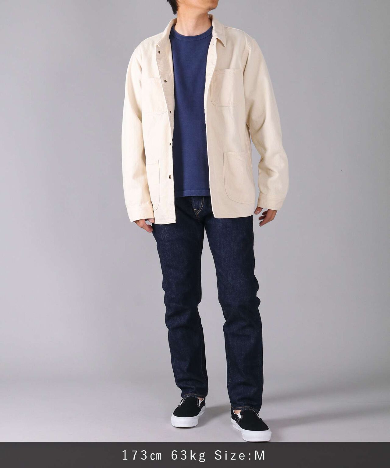 Organic Drill Coverall Jacket,NATURAL, large image number 9