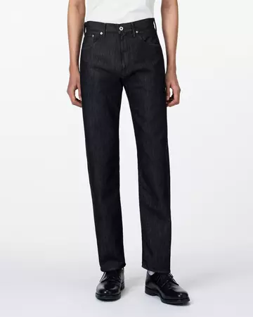 MEN | Light Straight Jeans 9oz Black,BLACK, large image number 0