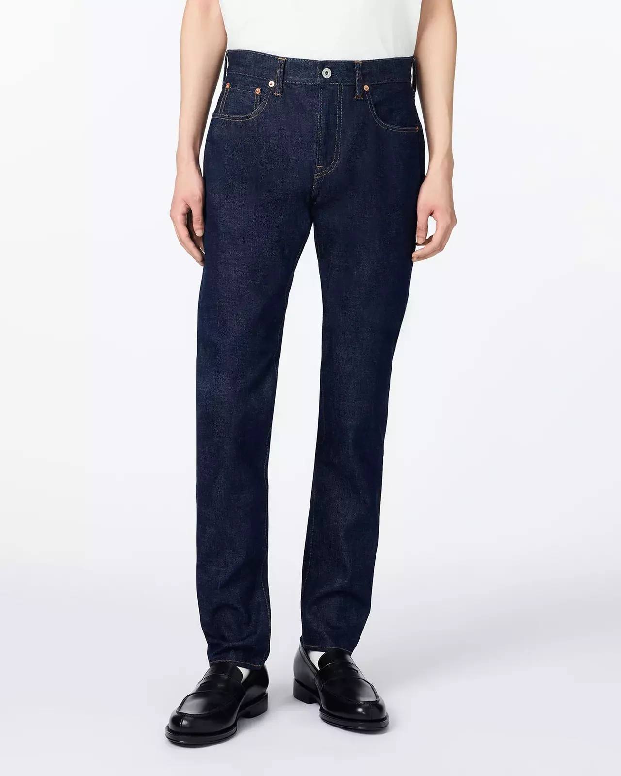 MEN | Selvedge Slim Jeans 16oz,INDIGO, large image number 0