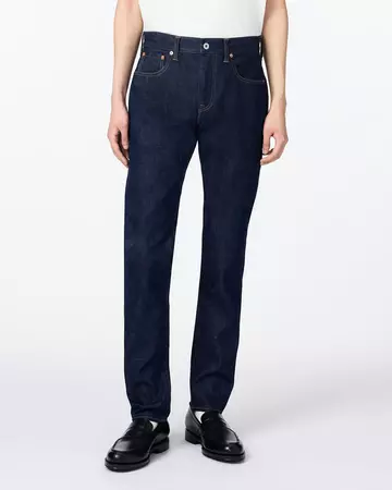 MEN | Selvedge Slim Jeans 16oz,INDIGO, large image number 0