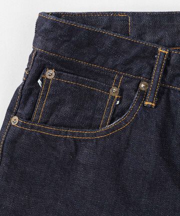 [ ONLINE EXCLUSIVE ] J455 13.5oz Suvin Gold Cotton Classic Straight Selvedge Jeans,INDIGO, small image number 6