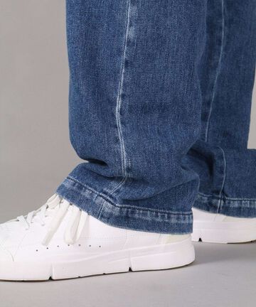 11oz Denim Smooth Double Pleats Pants,MEDIUM INDIGO, large image number 5