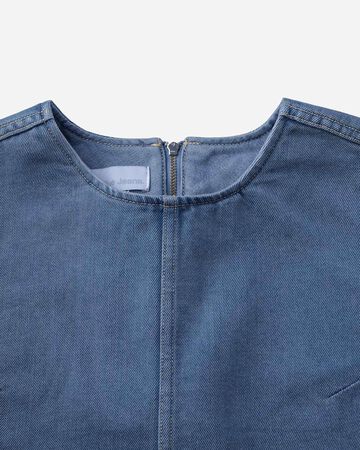 WOMEN | Light Denim NS shirt 9oz Medium Indigo,MEDIUM INDIGO, large image number 6