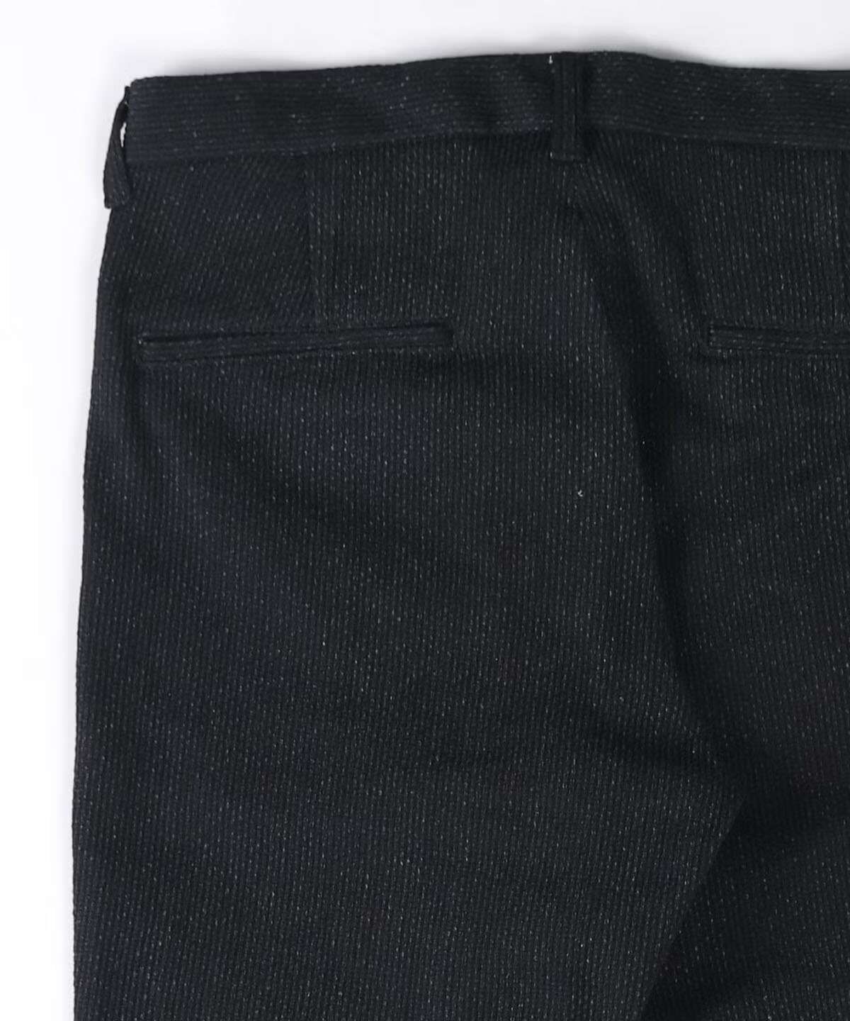 Sashiko Black Easy Tapered Pants