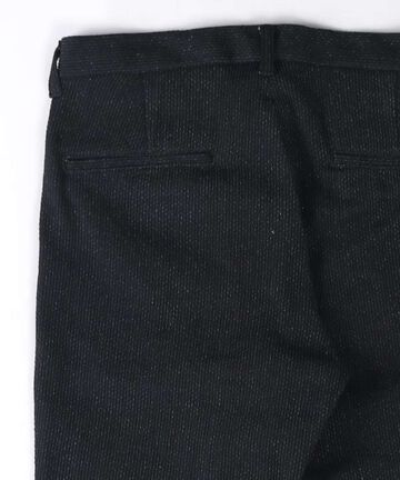 Sashiko Black Easy Tapered Pants,BLACK, large image number 10