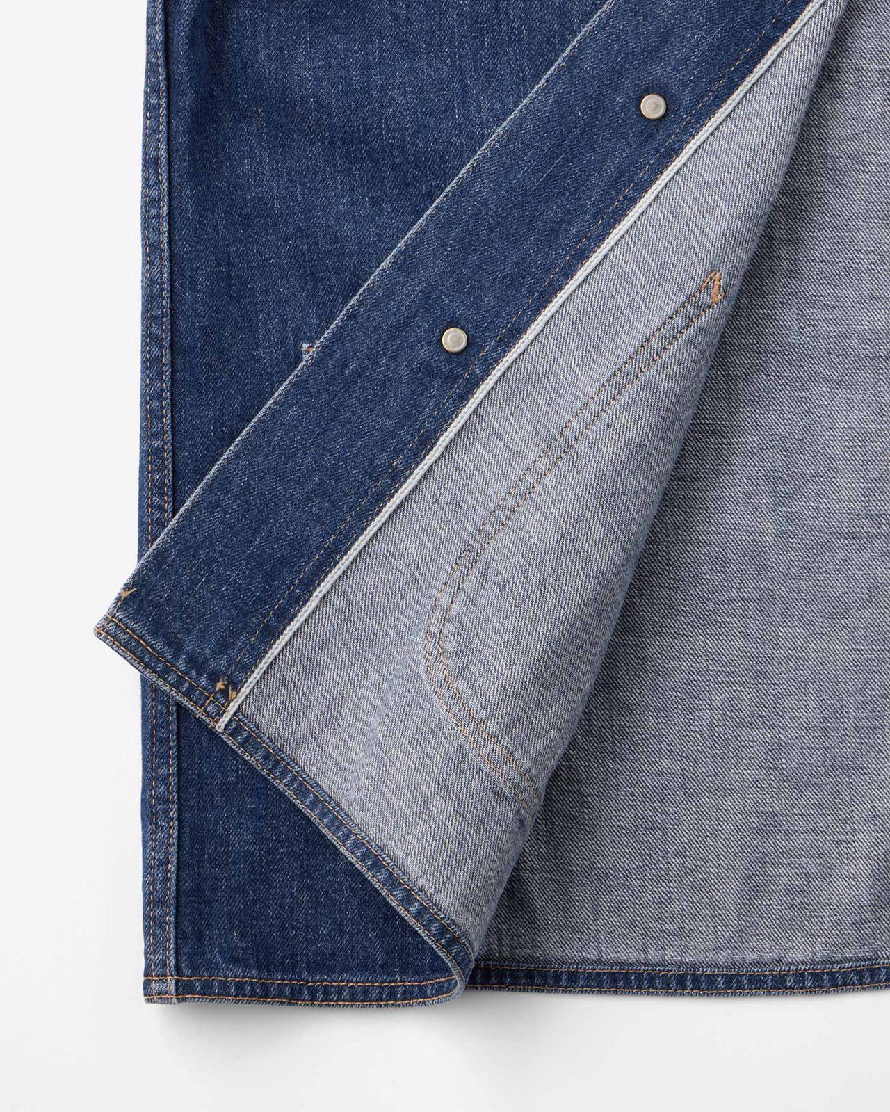 Selvedge Coveralls 12oz Medium Indigo,MEDIUM INDIGO, large image number 7