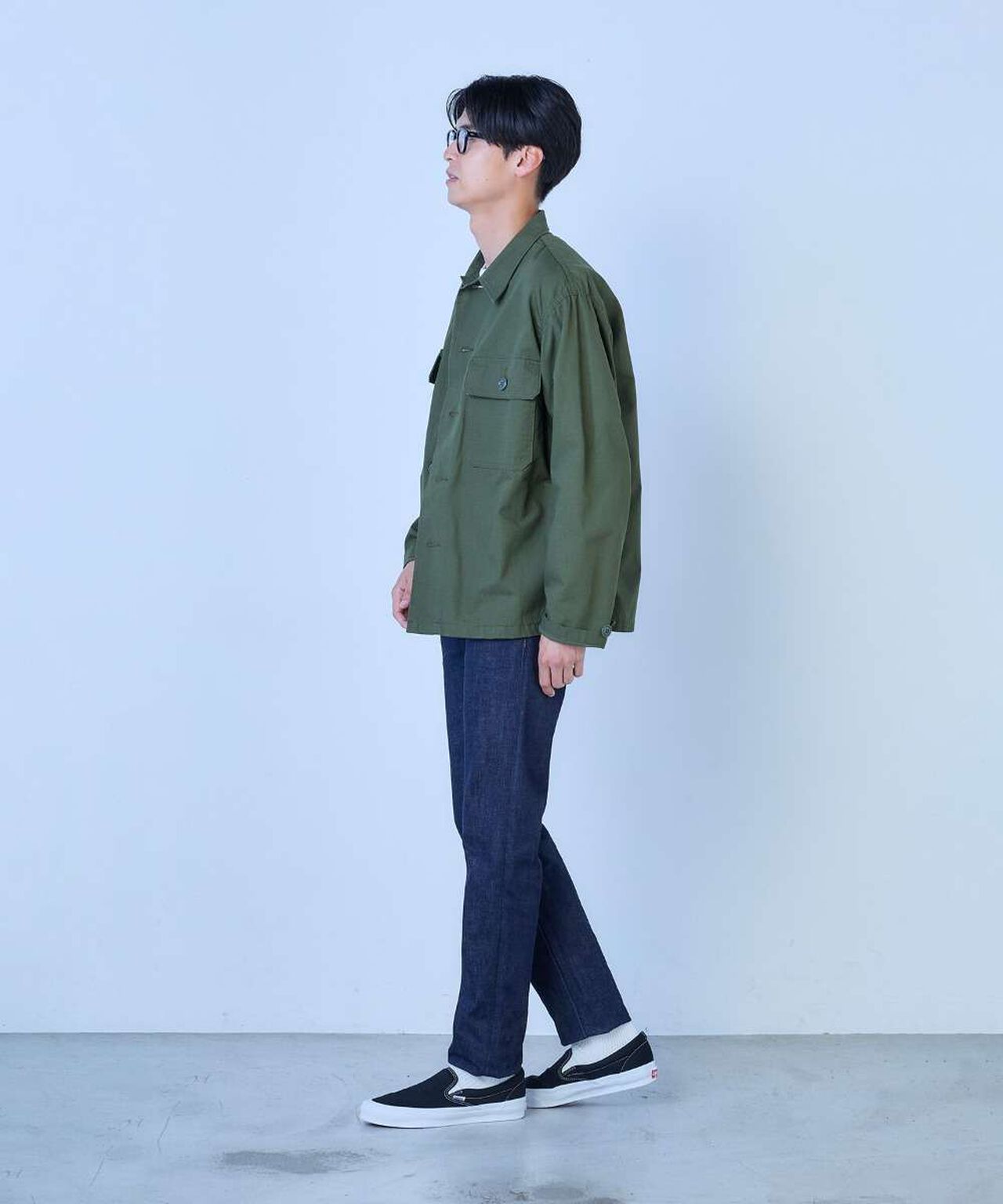 J301 CIRCLE Straight 14.8oz American Cotton Vintage Selvedge Jeans,INDIGO, large image number 8