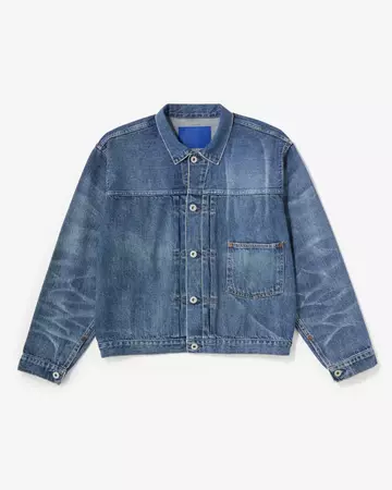 MEN | ReDESIGN Type 1 Denim Jacket 12oz Dark Indigo,DARK INDIGO, large image number 4