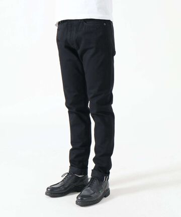 J214 14oz Black Tapered Selvedge Jeans,BLACK, small image number 1