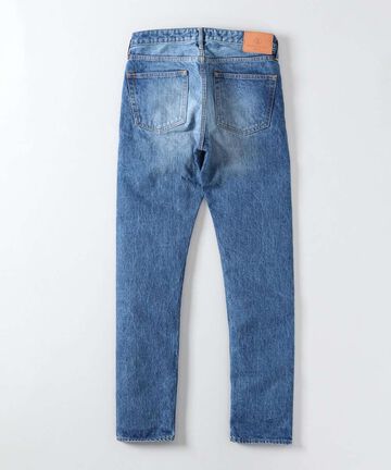 J201_MID CIRCLE Tapered 14.8oz American Cotton Vintage Selvedge Jeans (Wash),MEDIUM INDIGO, small image number 6