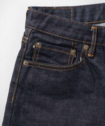 J401 14.8oz US Cotton Classic Straight Selvedge Jeans,, large image number 4