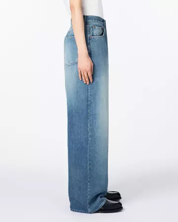 MEN | Light Loose Jeans 9oz Medium Indigo,MEDIUM INDIGO, large image number 1