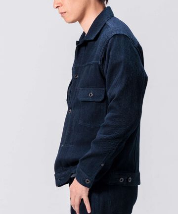 Sashiko Type2 Jacket,INDIGO, small image number 4