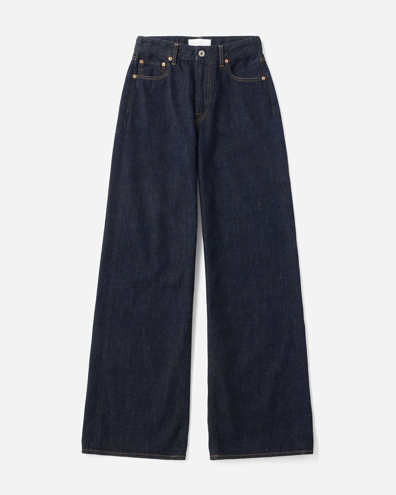 Selvedge Wide Straight Jeans 12oz,INDIGO, large image number 4