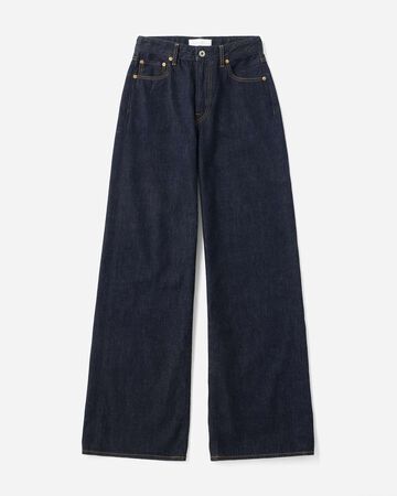 Selvedge Wide Straight Jeans 12oz,INDIGO, small image number 4