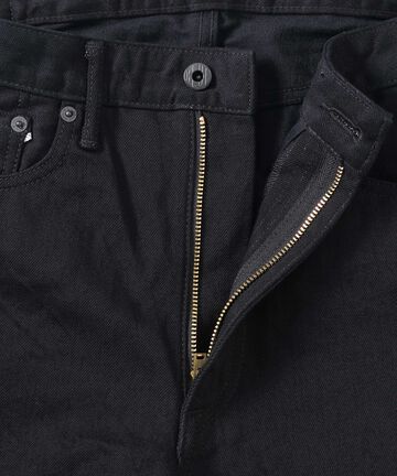 J514 14oz Black Loose Selvedge Jeans,BLACK, small image number 7