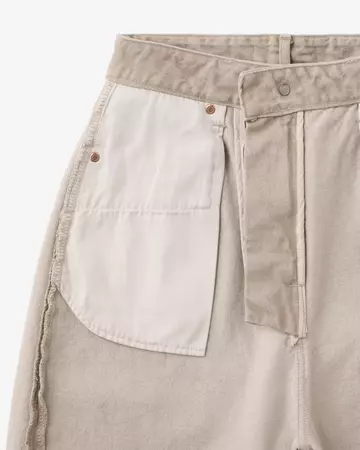 WOMEN | Loose Jeans 13.5oz Beige,BEIGE, large image number 7