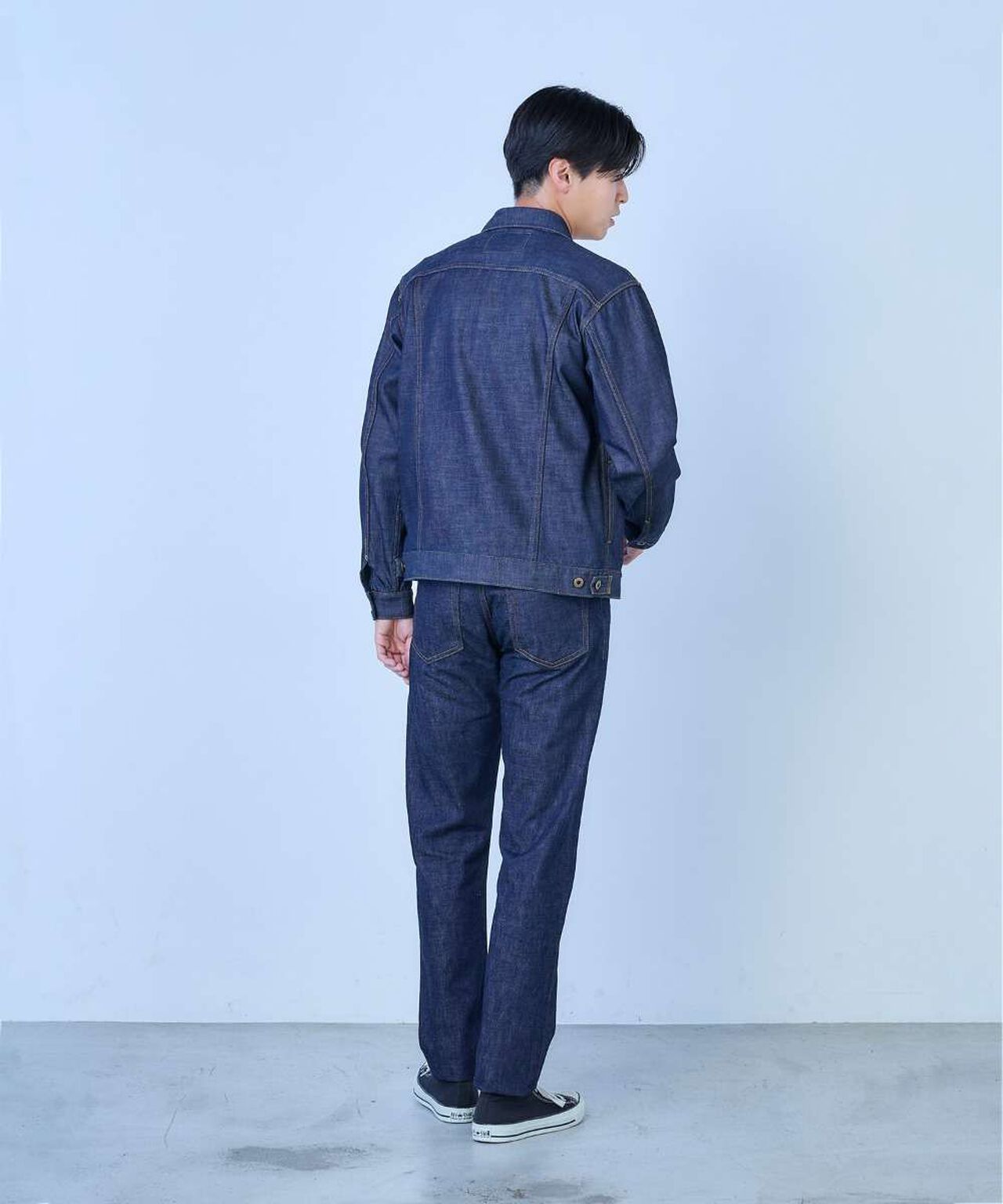 J304 CIRCLE Straight 12.5oz African Cotton Vintage Selvedge Jeans,INDIGO, large image number 9