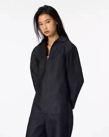 WOMEN | Light Denim Skipper Shirt 7oz Rigid,RIGID, large image number 1