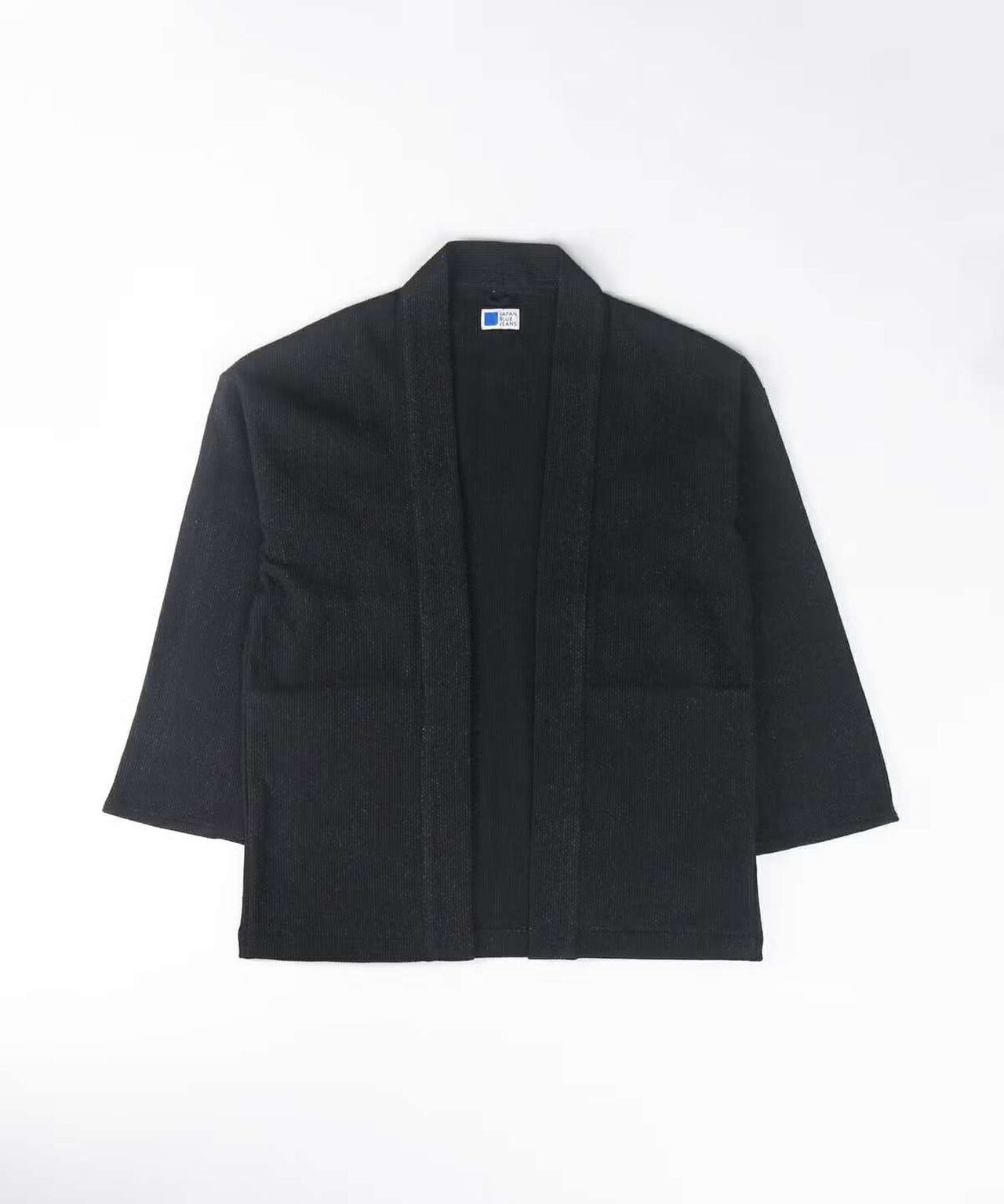 Sashiko Black Haori,BLACK, large image number 4